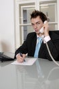 Young Businessman On Phone Royalty Free Stock Photo