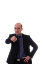 Young businessman points his finger Royalty Free Stock Photo