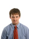 Young businessman in shirt and tie