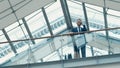 Young businessman with shopping bag Royalty Free Stock Photo