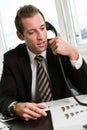 Young businessman speaking on the phone Royalty Free Stock Photo