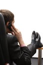 Young businessman speaking on the phone Royalty Free Stock Photo