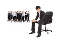 Young businessman with successful business team Royalty Free Stock Photo