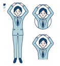 Simple suit businessman_circle-with-arms