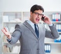 Young businessman working in the office Royalty Free Stock Photo