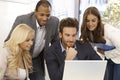 Young businesspeople working together Royalty Free Stock Photo