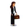 Young Businesswoman Cartoon Character Clipart