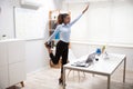 Young Businesswoman Doing Yoga Royalty Free Stock Photo