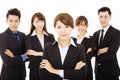 Young businesswoman with successful business team Royalty Free Stock Photo
