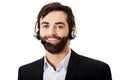 Young call center man. Royalty Free Stock Photo