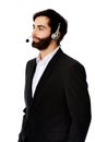 Young call center man. Royalty Free Stock Photo