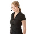 Young call center worker