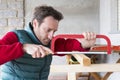 Young Carpenter at work Royalty Free Stock Photo