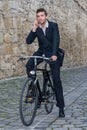 Young casual business man talking on the phone Royalty Free Stock Photo