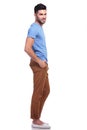 Young casual man with hands in his pockets Royalty Free Stock Photo