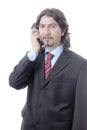 Young casual man on the phone. Royalty Free Stock Photo