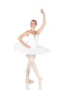 Young caucasian ballerina Royalty Free Stock Photo