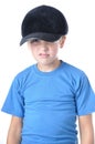 Young caucasian boy wearing baseball cap Royalty Free Stock Photo