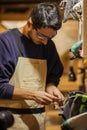 Young carpenter man at work Royalty Free Stock Photo