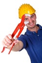 Young caucasian man tool 04 Royalty Free Stock Photo