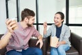 Office workers having fun on break Royalty Free Stock Photo