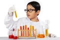 Young chemist holding chemistry Royalty Free Stock Photo