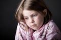 Young Child Looking Sad Royalty Free Stock Photo