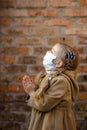 The concept of cvid-19 and air pollution. Royalty Free Stock Photo