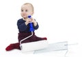 Young child with painters equipment Royalty Free Stock Photo