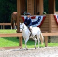 A Young Child Rides A Horse In The Germantown Charity Horse Show