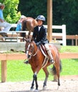 A Young Child Rides A Horse In The Germantown Charity Horse Show Royalty Free Stock Photo