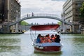 Young children on a leisure boat