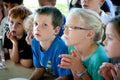 Young Children Outside Learning