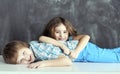 Young children playing Royalty Free Stock Photo