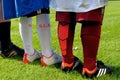 Young children wearing Football or Soccer kit