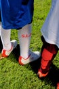 Young children wearing Football or Soccer kit