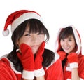 Young Christmas girls Royalty Free Stock Photo