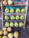 High Angle View, of coconut Fruits in market