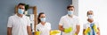 Young Commercial Cleaning Team People Royalty Free Stock Photo