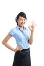 A young confident asian business woman smiling Royalty Free Stock Photo