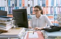 Businesswoman working in the office Royalty Free Stock Photo