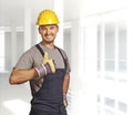 Young confident handyman Royalty Free Stock Photo