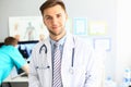 Young confident male therapist doctor cardiologist portrait