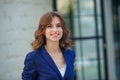 Young confident smiling european business woman leader. Royalty Free Stock Photo