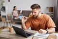 Young confident teacher of Spanish language explaining pronounciation Royalty Free Stock Photo