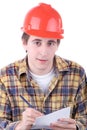 Young construction worker