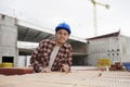 Young Construction Worker At Building Site