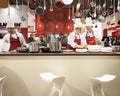 Young cooks work on their recipes at HOMI, home international show in Milan, Italy