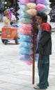 Young Cotton Candy Vendor Royalty Free Stock Photo