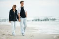 Young couple on beach Royalty Free Stock Photo